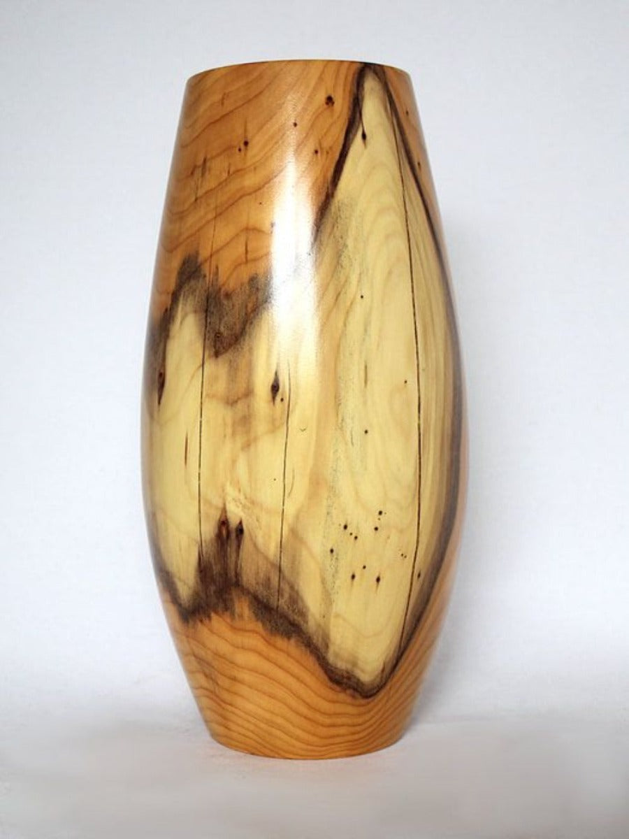 Handcrafted Sheesham Wood Vase – Natural Elegance for Modern Spaces