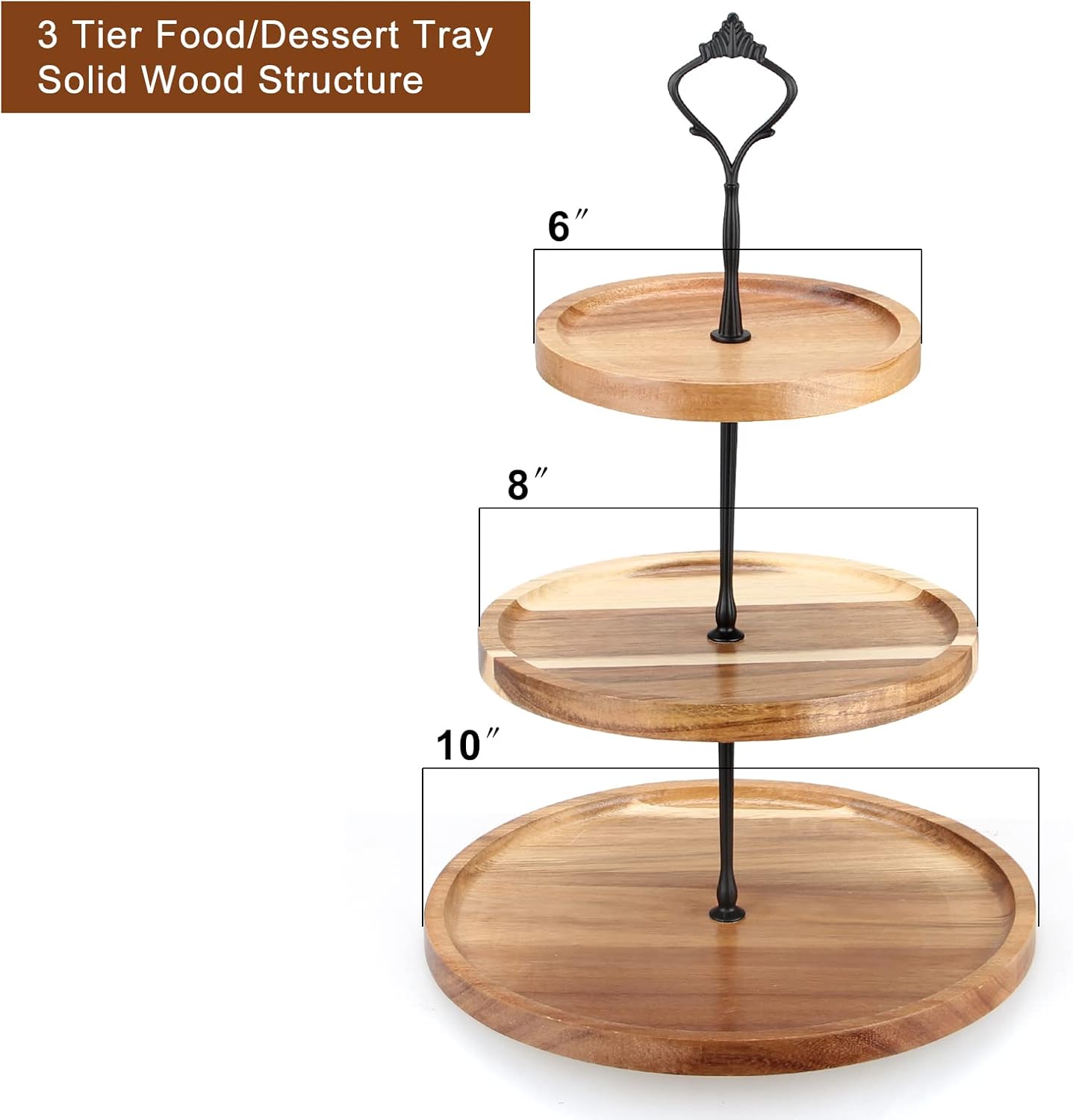 3 Tier- Wooden Cake Stand