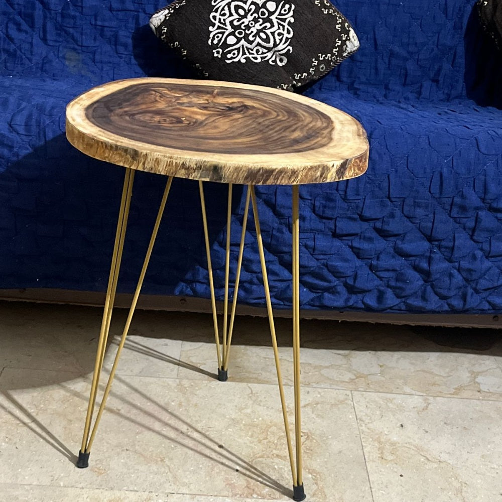 Live Edge Wooden Table Set – Natural Elegance for Your Space