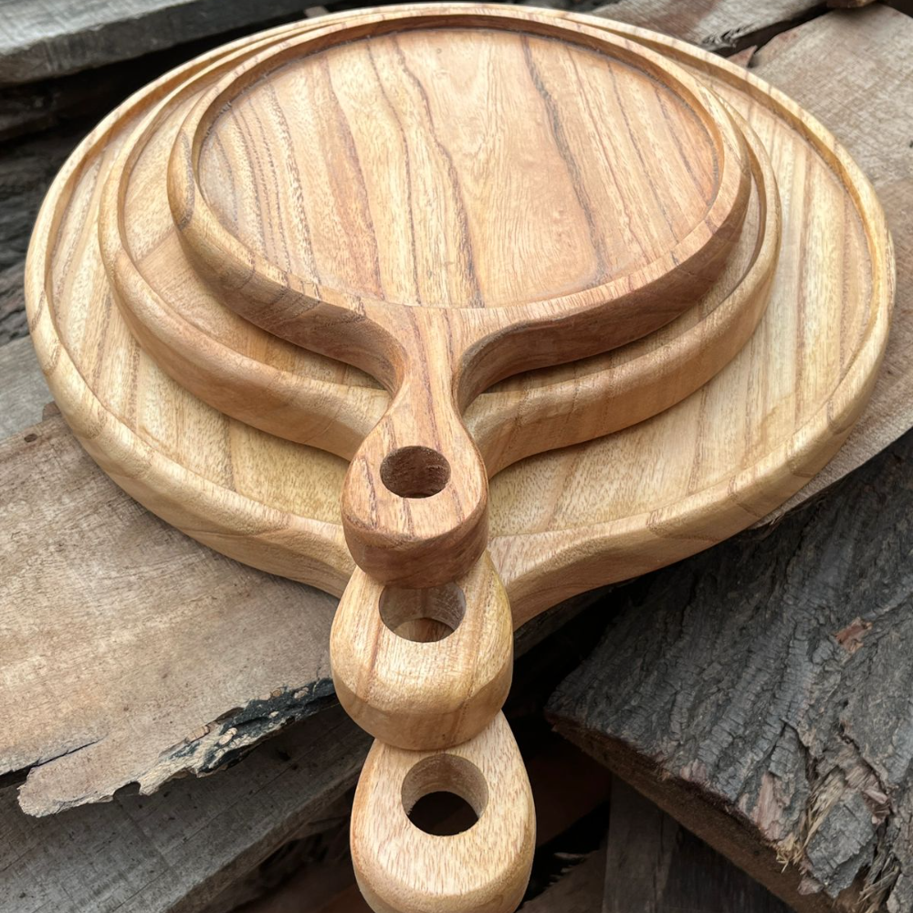 Stylish Wooden Pizza Platter - Main Image