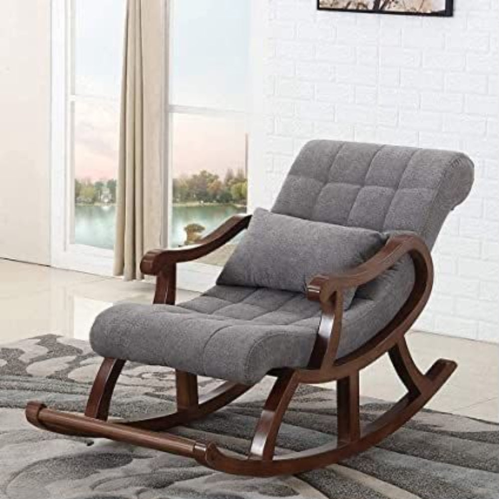 Curve Rocker Lounge - Charcoal Grey