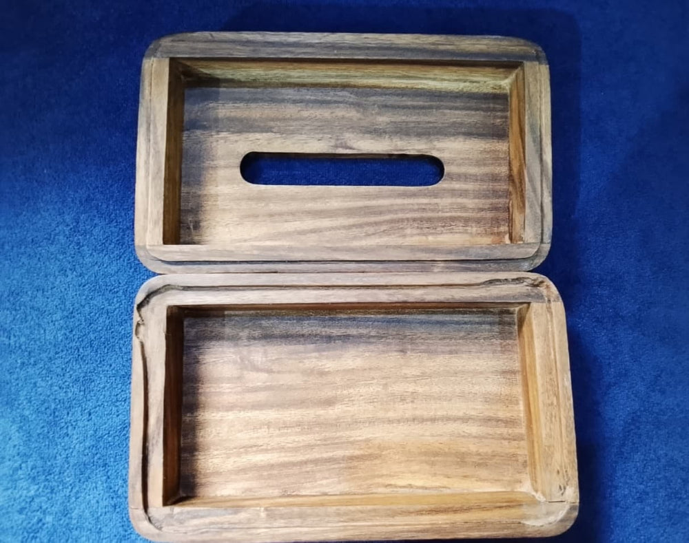 Custom Engraved Wooden Car Tissue Box