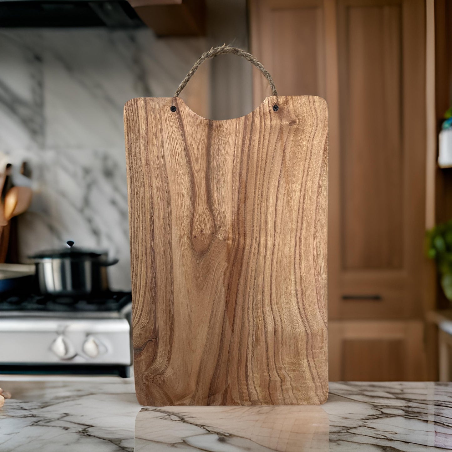 Twin Handle Wooden Cutting Board