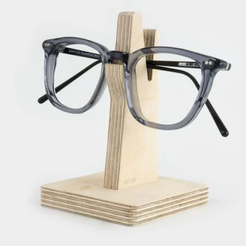 Handcrafted Wooden Eyeglasses Stand – Stylish & Functional Display Holder