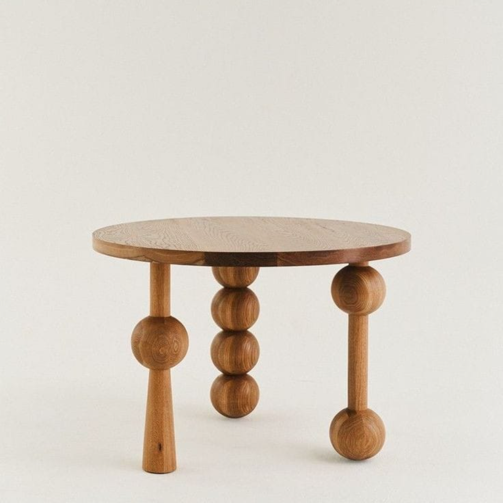 Modern Acacia Wood Coffee Table – Compact, Stylish & Handcrafted