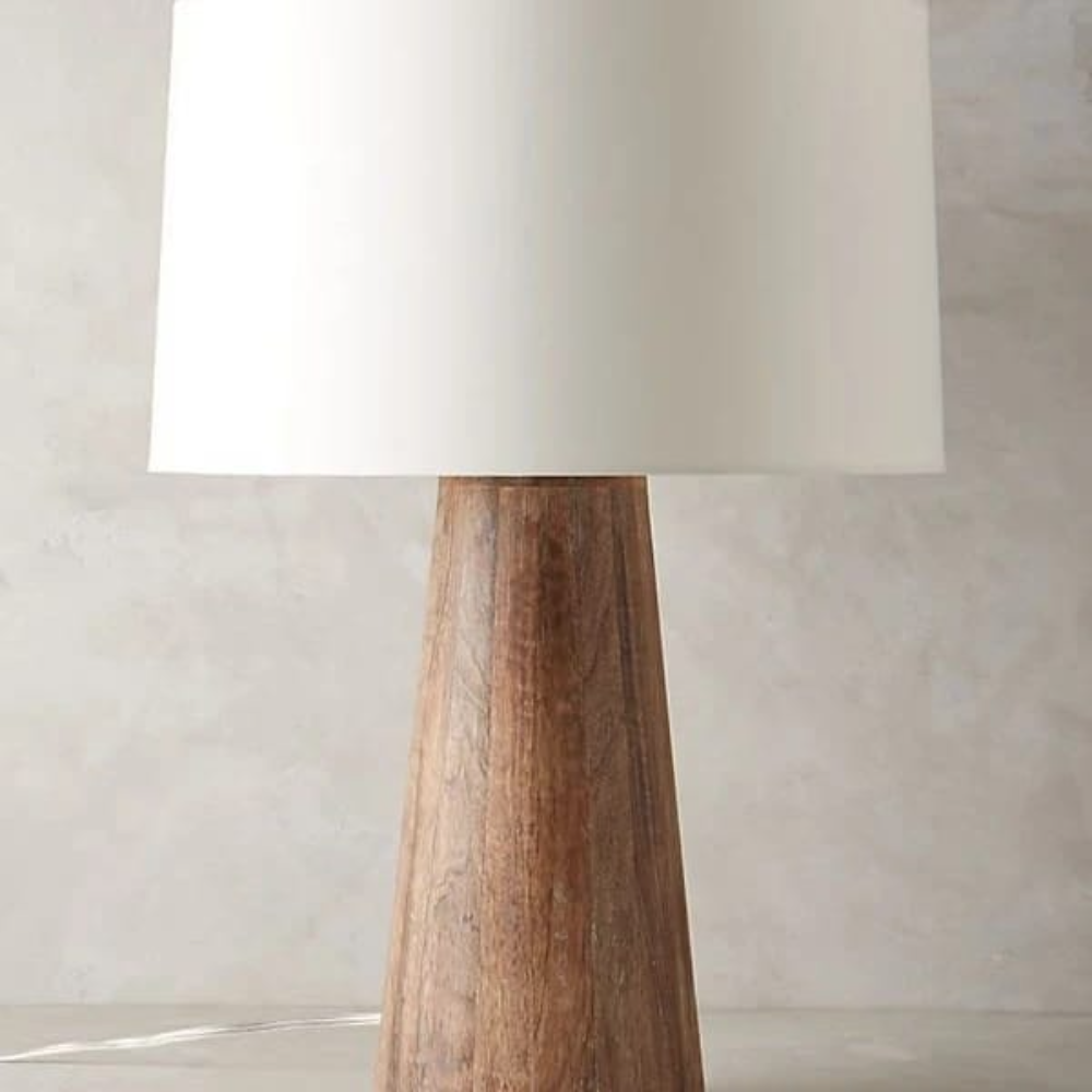 Minimalist Sleek Wooden Table Lamp,