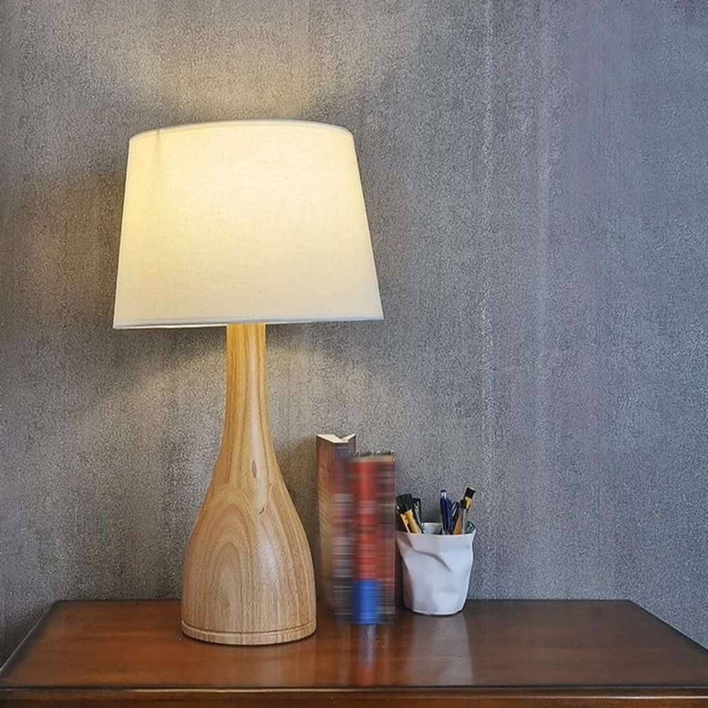 Natural Acacia Wood Table Lamp