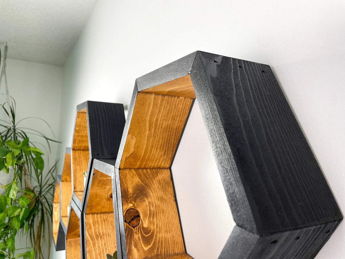 Honey Comb Wooden Wall Decor
