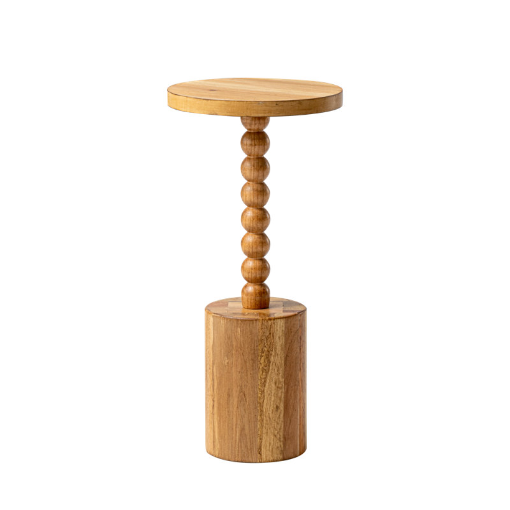 Fixed Ribbon Table Wooden Round Ribbon End Table – Wood Sajawat