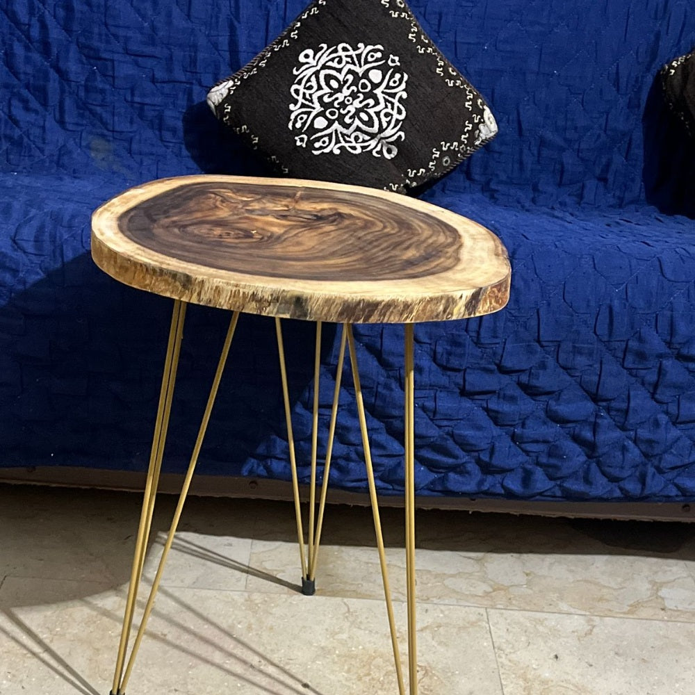 Live Edge Wooden Table Set – Natural Elegance for Your Space