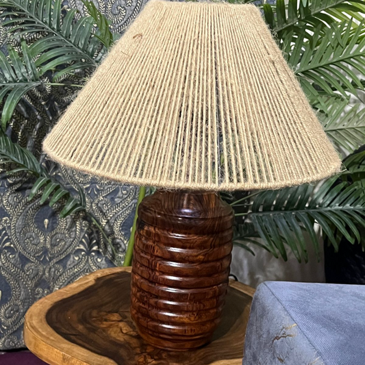 Natural Rosewood Table Lamp