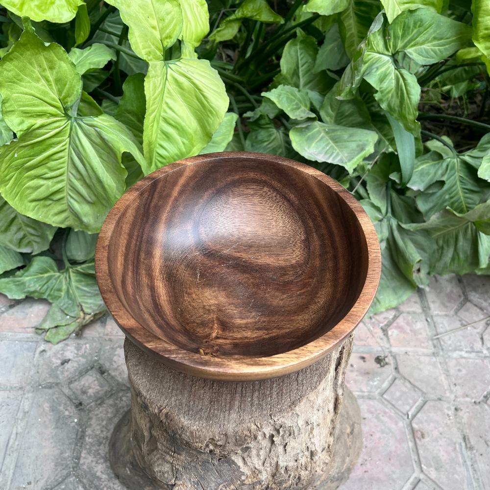 Brown Trio Wood Salad Bowl