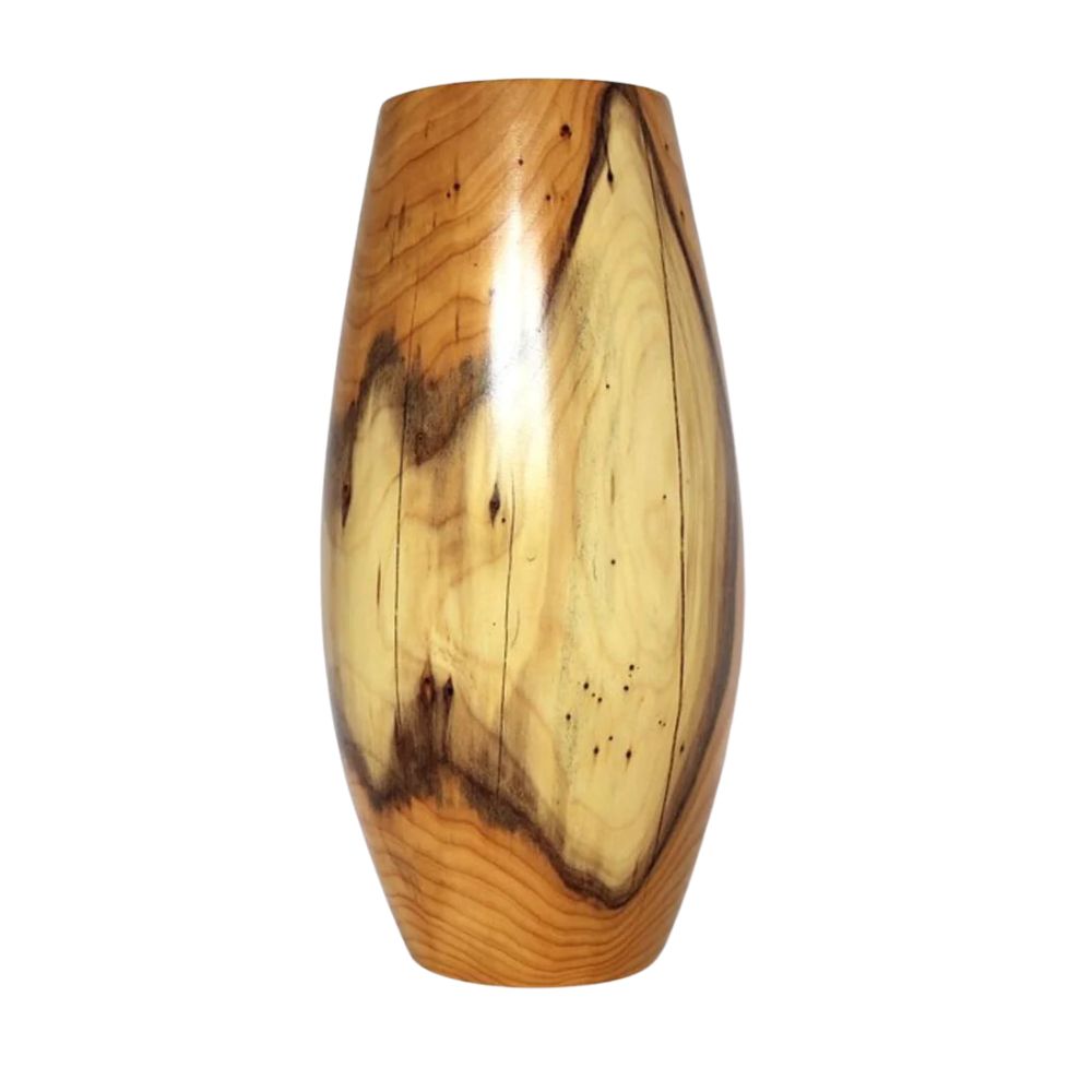 Handcrafted Sheesham Wood Vase – Natural Elegance for Modern Spaces