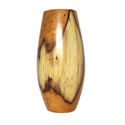 Handcrafted Sheesham Wood Vase – Natural Elegance for Modern Spaces