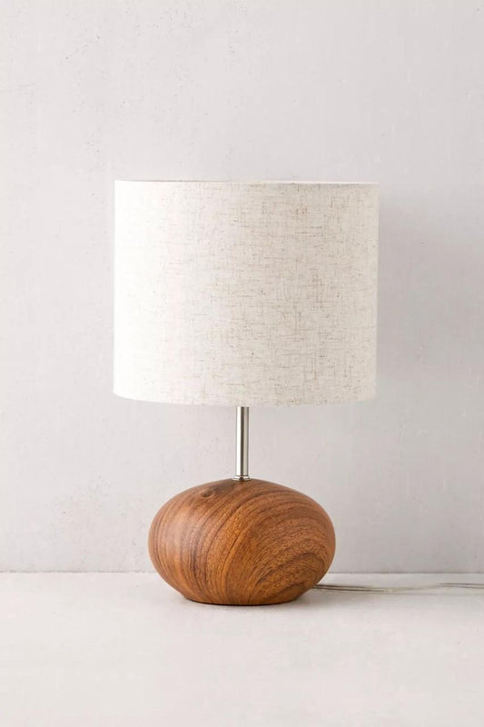 Pebble Wood Table Lamp