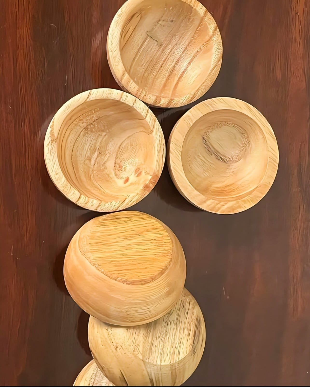Acacia Wood Sauce Bowl