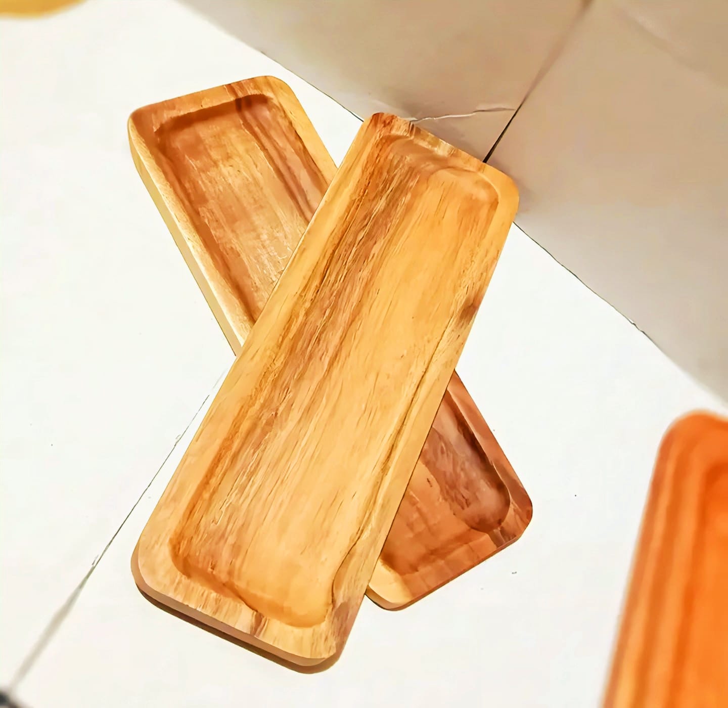 Acacia Wood Baguette Tray