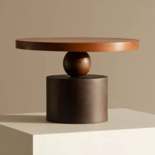 Modern Geometric Wooden Cake Stand