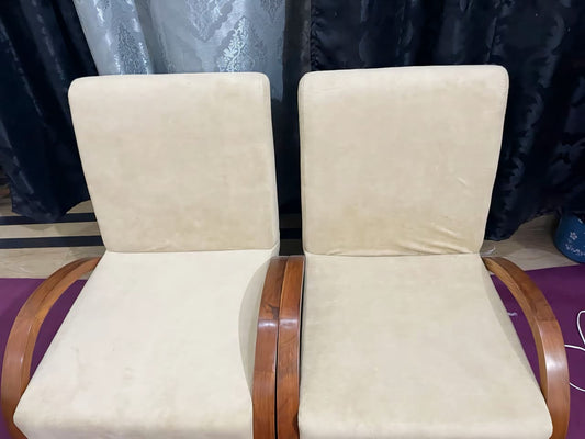 Mid-Century Curved Arm Accent Chair