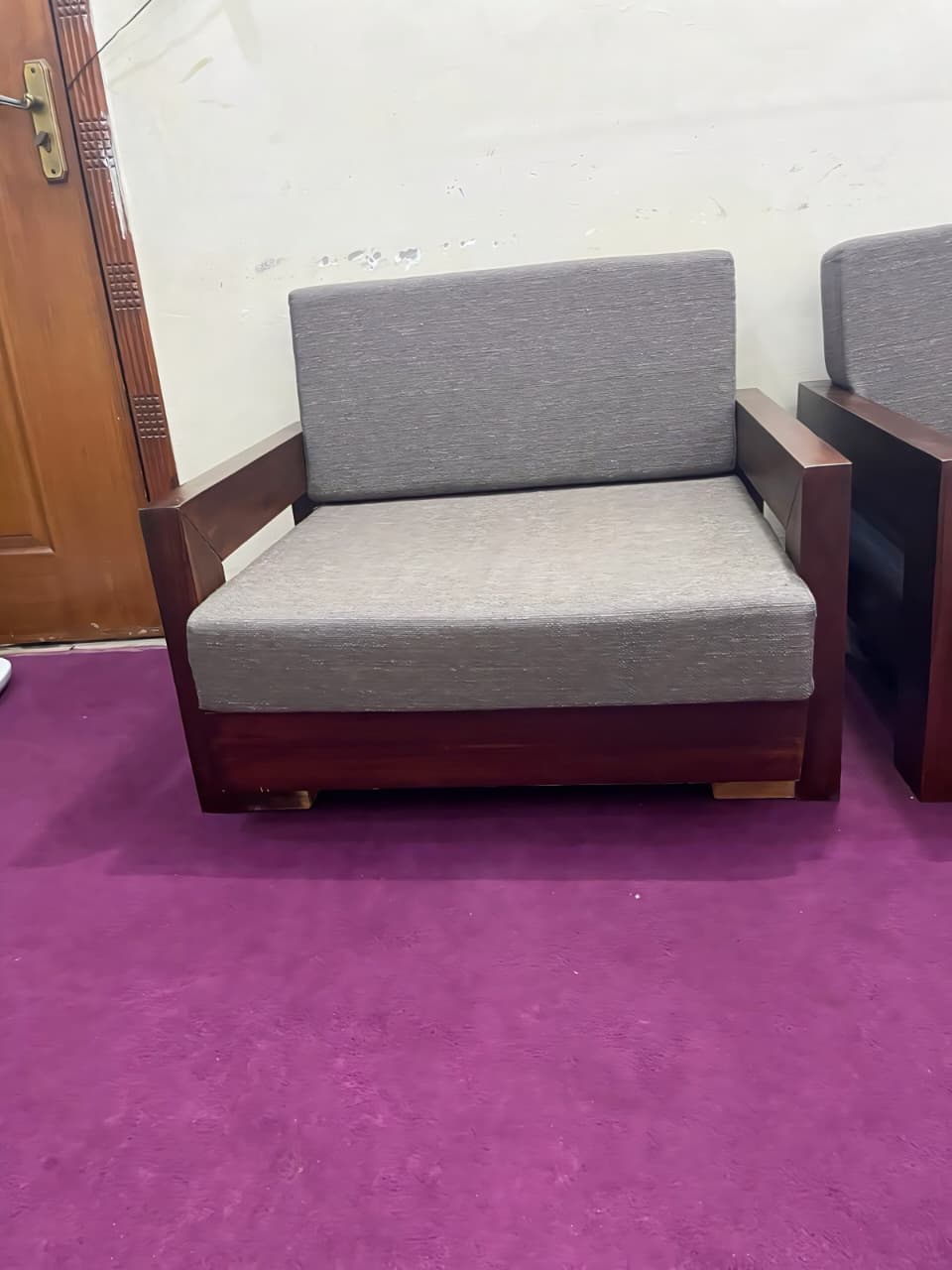 Urban Cube Wooden Sofa Set