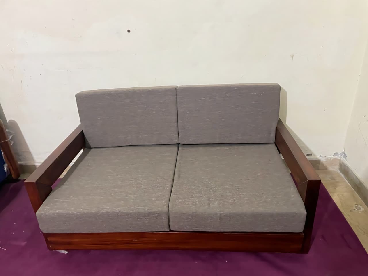 Urban Cube Wooden Sofa Set