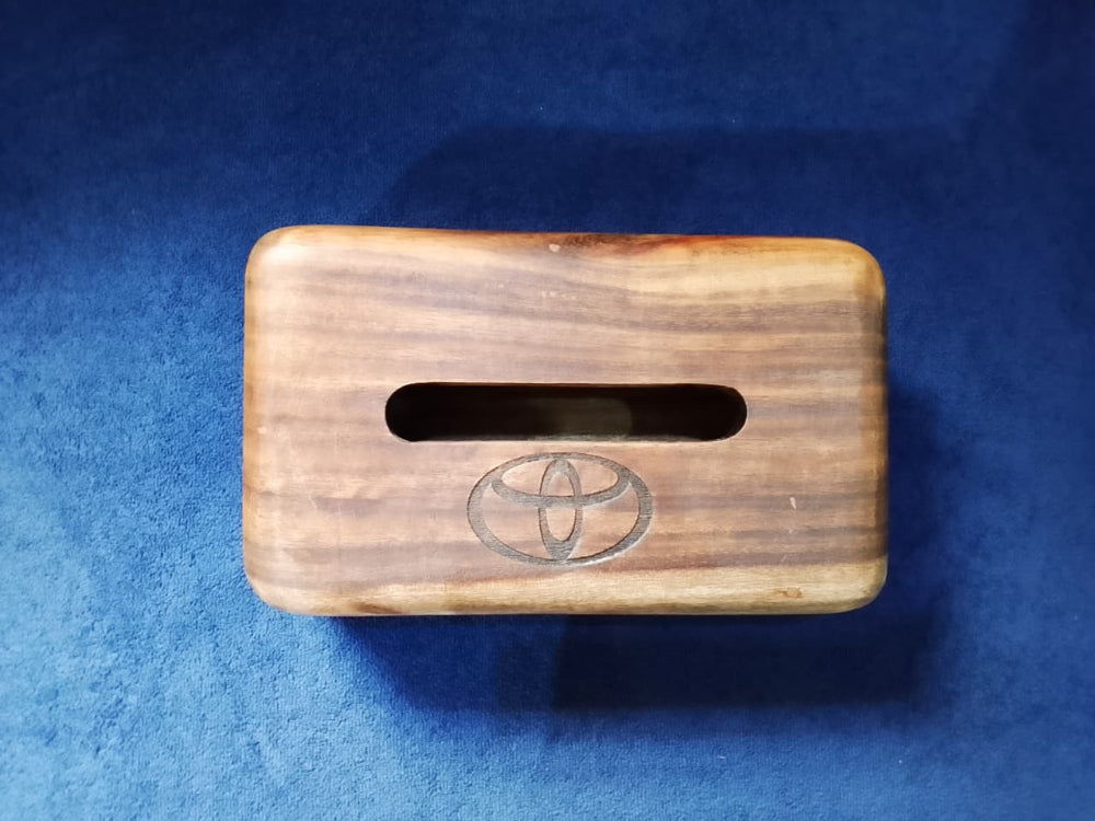 Custom Engraved Wooden Car Tissue Box