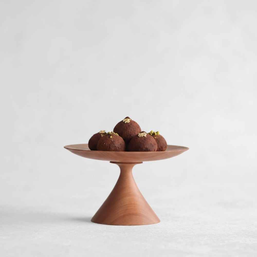 Minimalist Conical Wooden Cake Stand