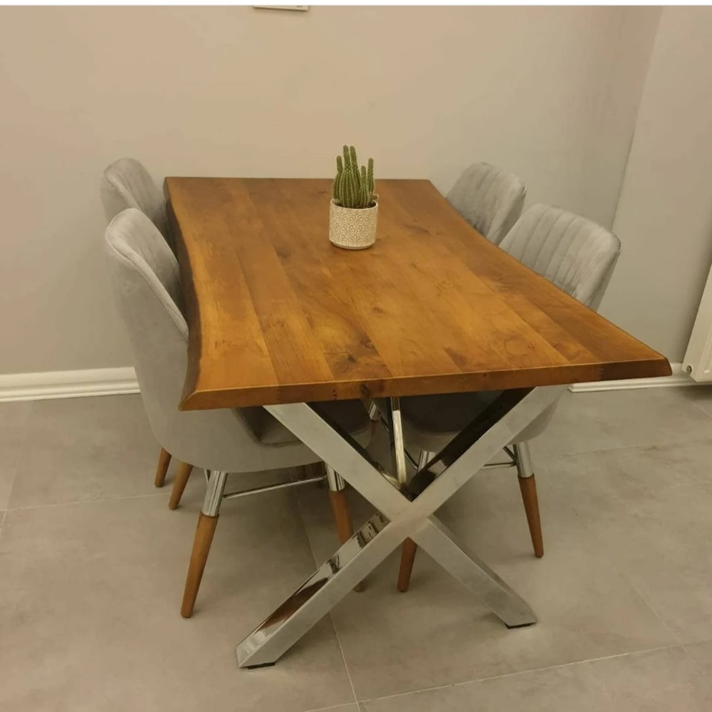 Acacia Live Edge Wooden Dinning Table