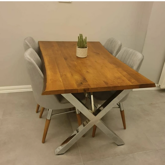 Acacia Live Edge Wooden Dinning Table