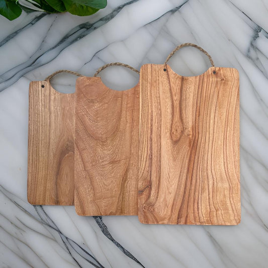Twin Handle Wooden Cutting Board