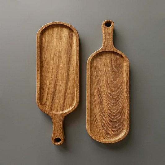 Multipurpose Wooden Serving Platter with Handle