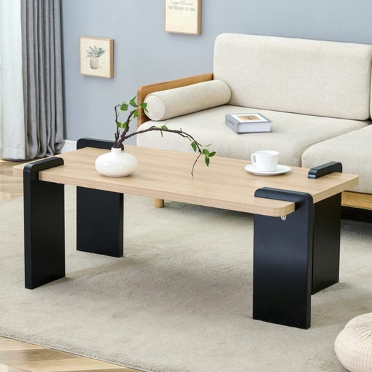 Modern Solid Wood Center Table – Sleek Design for Living Room & TV Lounge