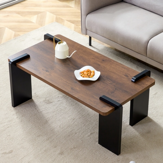 Elegant Solid Wood Center Table – Timeless Charm for Living Room & TV Lounge