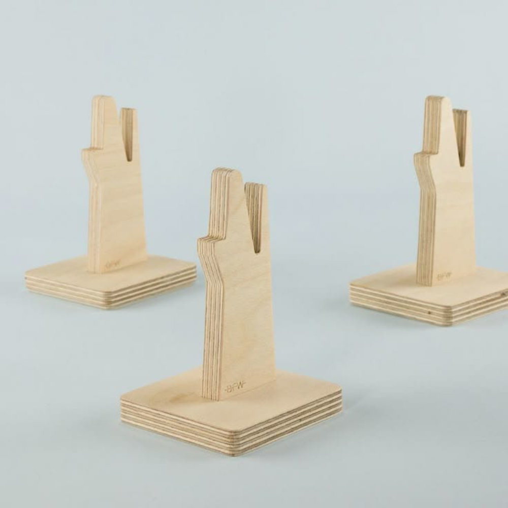 Handcrafted Wooden Eyeglasses Stand – Stylish & Functional Display Holder