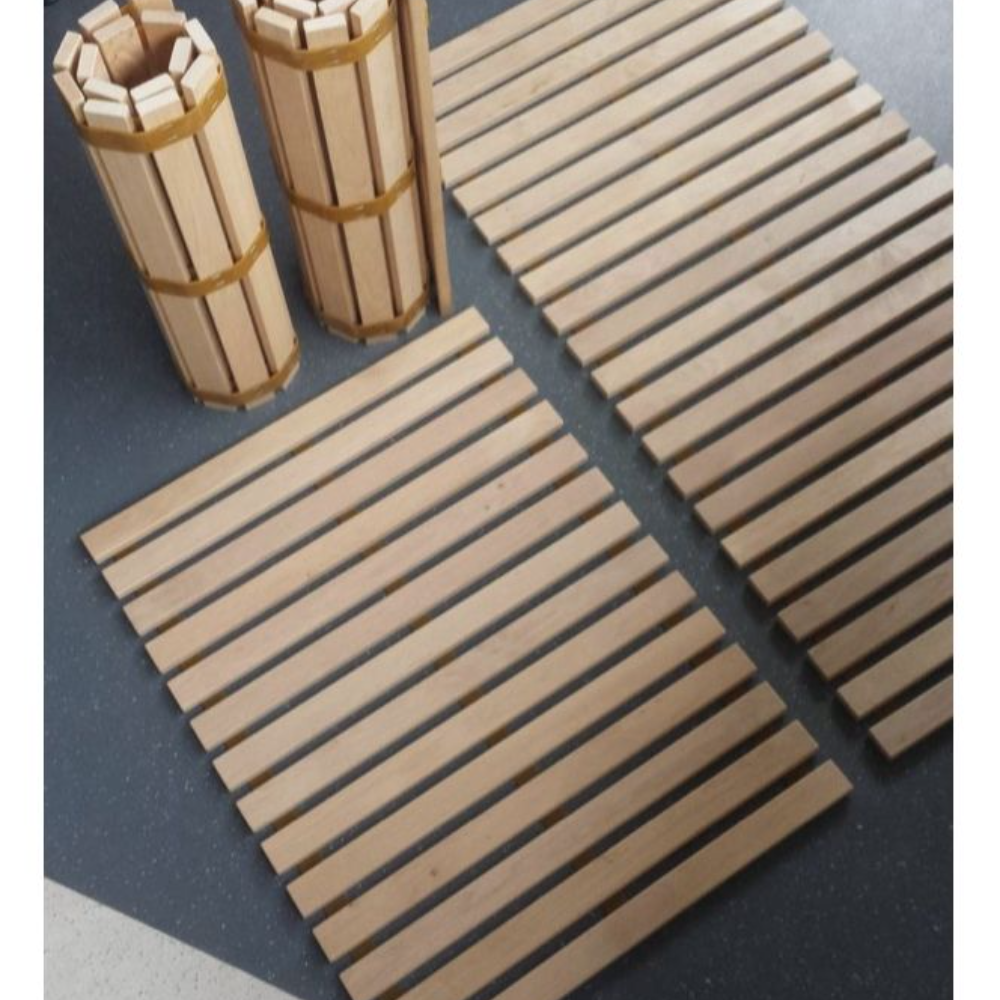 Wooden Sofa Armrest Tray Table with Anti-Slip Base