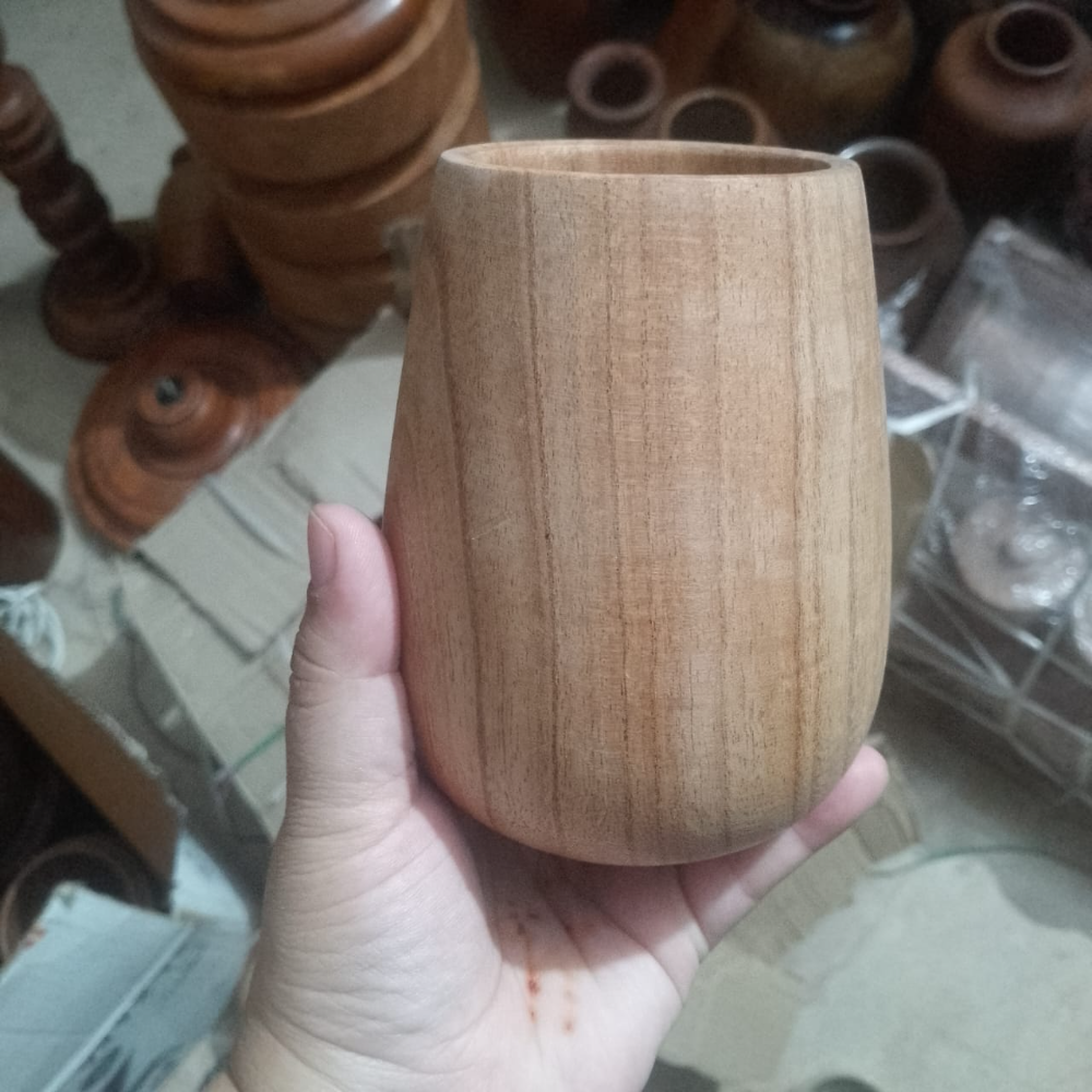 Nature Pour Wooden Glass – Natural Drinkware with Rustic Charm