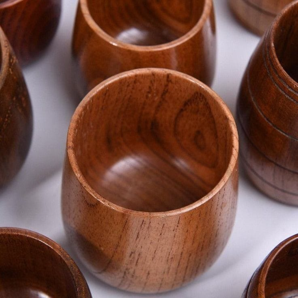 Nature Pour Wooden Glass – Natural Drinkware with Rustic Charm