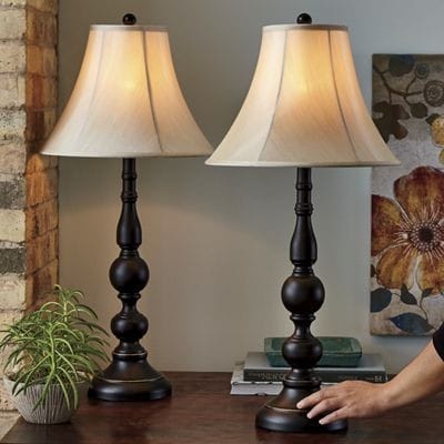 Handcrafted Wooden Table Lamp-Stylish Decor Accent