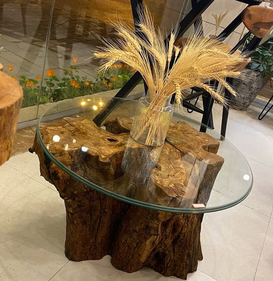 Rustic Wooden Center Table – Modern Design with Timeless Craftsmanship