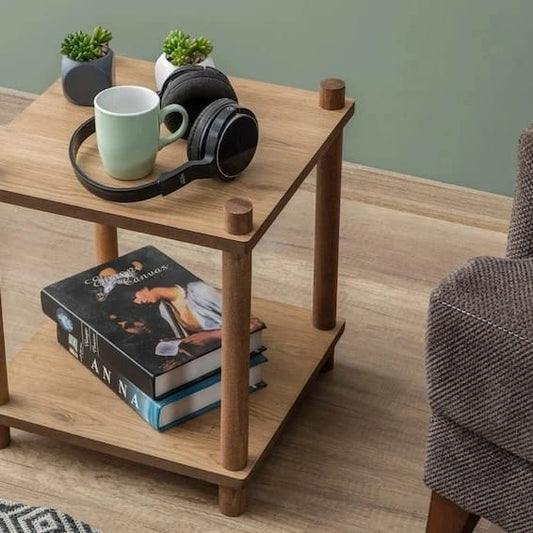 Wooden Living Sofa Table – Modern Minimalist Accent for Living Rooms